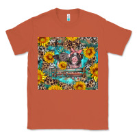 Copper baby pigs with leopard cowhide and sunflowers Classic Tee - Artiststas