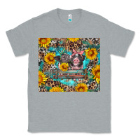 Heather Grey baby pigs with leopard cowhide and sunflowers Classic Tee - Artiststas