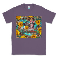 Lavender baby pigs with leopard cowhide and sunflowers Classic Tee - Artiststas