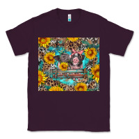 Plum baby pigs with leopard cowhide and sunflowers Classic Tee - Artiststas