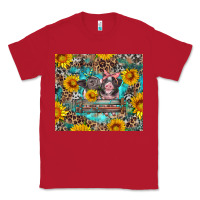 Red baby pigs with leopard cowhide and sunflowers Classic Tee - Artiststas