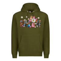 Army Green faith cross Premium Hoodie - Artiststas