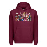 Burgundy faith cross Premium Hoodie - Artiststas
