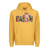 Mustard faith cross Premium Hoodie - Artiststas