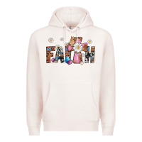 Pale Pink faith cross Premium Hoodie - Artiststas