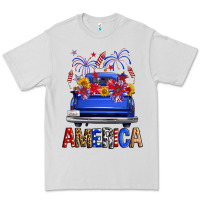 Dove Grey Western Fourth Of July America Truck Premium Tee - FaDigitalArtStudio