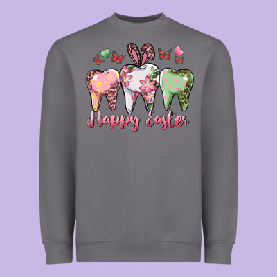 Happy Easter Dental Heavyweight Sweatshirt Designed By Ranaportraitstore