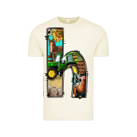 Vintage Arctic farm life alphabet lowercase letters h Vintage Tee - BundleAndBundleShop