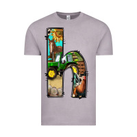 Vintage Zinc farm life alphabet lowercase letters h Vintage Tee - BundleAndBundleShop