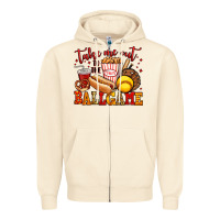 Sandshell take me out to the ball game softball Zipper Hoodie - Jasminsmagicworld