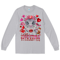 Moon Dust i want hippopotamus for valentines day Long Sleeve Tee - CowhideDigitalArt