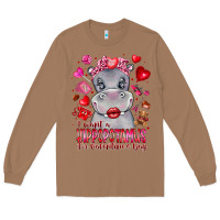 Toasted Coconut i want hippopotamus for valentines day Long Sleeve Tee - CowhideDigitalArt