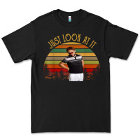 Black just look at it vintage funny for men women and family t shirt Premium Tee - baoMotion