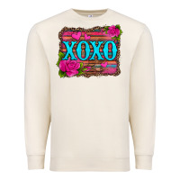 Sandshell xoxo valentine's day pink roses and hearts Premium Sweatshirt - Jasminsmagicworld