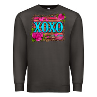 Smoke xoxo valentine's day pink roses and hearts Premium Sweatshirt - Jasminsmagicworld