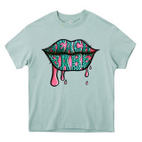 Arona beach babe leopard lips Heavy Core Tee - Jasminsmagicworld