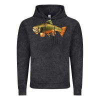 Vintage Black leaping brook trout Vintage Hoodie - LillyAllenDesigns