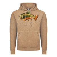 Vintage Coffee leaping brook trout Vintage Hoodie - LillyAllenDesigns