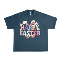 Midnight Navy happy easter Urban Heavy Tee - LillyAllenDesigns