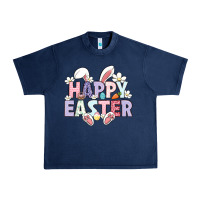 Navy happy easter Urban Heavy Tee - LillyAllenDesigns