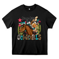 Black long live cowgirls Heavy Core Tee - OliviaCreatesArt