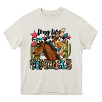 Cream long live cowgirls Heavy Core Tee - OliviaCreatesArt