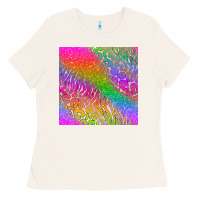 Bone neon glitter leopard seamless pattern Ladies Tee - BundleAndBundleShop