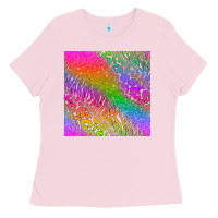 Bubblegum Pink neon glitter leopard seamless pattern Ladies Tee - BundleAndBundleShop