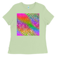 Matcha neon glitter leopard seamless pattern Ladies Tee - BundleAndBundleShop