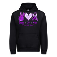 Black Pace Love Cure Pancreatic Cancer Urban Hoodie - Jasminsmagicworld
