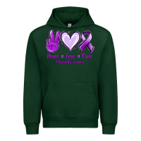 Forest Green Pace Love Cure Pancreatic Cancer Urban Hoodie - Jasminsmagicworld