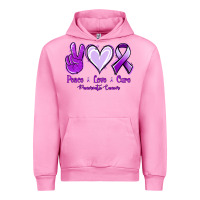 Fuchsia Pink Pace Love Cure Pancreatic Cancer Urban Hoodie - Jasminsmagicworld