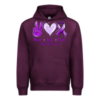 Mauve Wine Pace Love Cure Pancreatic Cancer Urban Hoodie - Jasminsmagicworld