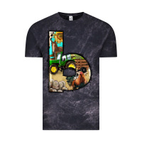 Cloud Black farm life alphabet lowercase letters b Vintage Tee - BundleAndBundleShop