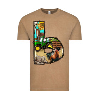 Farm Life Alphabet Lowercase Letters B Vintage Tee | Teevron