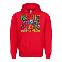 Red Nacho average Teacher Zipper Hoodie - RanaPortraitStore