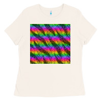 Bone neon rainbow leopard zebra seamless pattern Ladies Tee - BundleAndBundleShop