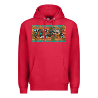 Cardinal texas sunflower cactus cowhide leopard licence plate Premium Hoodie - Artiststas