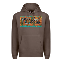 Coffee texas sunflower cactus cowhide leopard licence plate Premium Hoodie - Artiststas