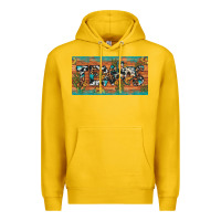 Lemon texas sunflower cactus cowhide leopard licence plate Premium Hoodie - Artiststas