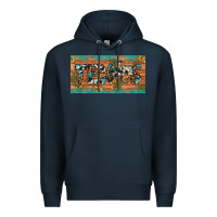 Navy texas sunflower cactus cowhide leopard licence plate Premium Hoodie - Artiststas