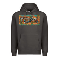 Smoke texas sunflower cactus cowhide leopard licence plate Premium Hoodie - Artiststas