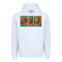 White texas sunflower cactus cowhide leopard licence plate Premium Hoodie - Artiststas