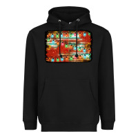 Black christmas serape sunflower background Heavyweight Hoodie - Jasminsmagicworld