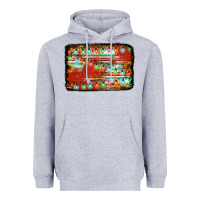 Heather Grey christmas serape sunflower background Heavyweight Hoodie - Jasminsmagicworld