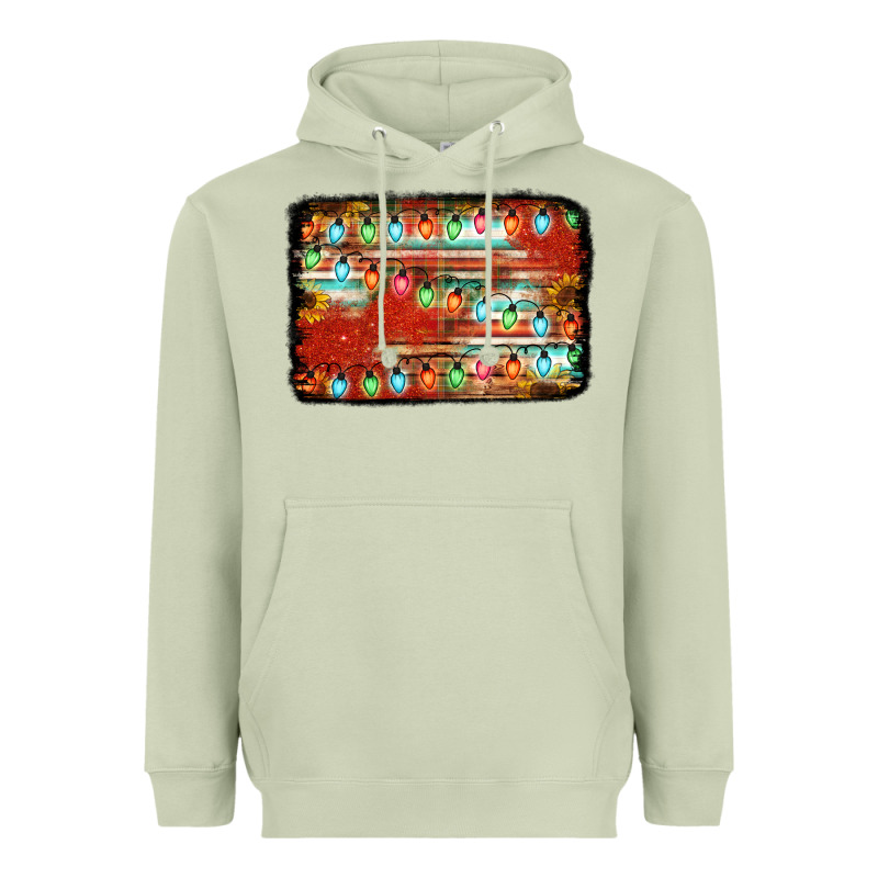 Christmas Serape Sunflower Background Heavyweight Hoodie by Jasminsmagicworld | Teevron