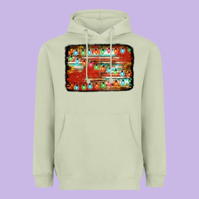 Christmas Serape Sunflower Background Heavyweight Hoodie Designed By Jasminsmagicworld