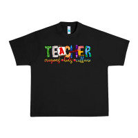 Black Teacher Cryons Kids Caffeine Urban Heavy Tee - CowhideDigitalArt