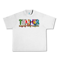 Lunar Rock Teacher Cryons Kids Caffeine Urban Heavy Tee - CowhideDigitalArt