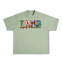 Oil Green Teacher Cryons Kids Caffeine Urban Heavy Tee - CowhideDigitalArt